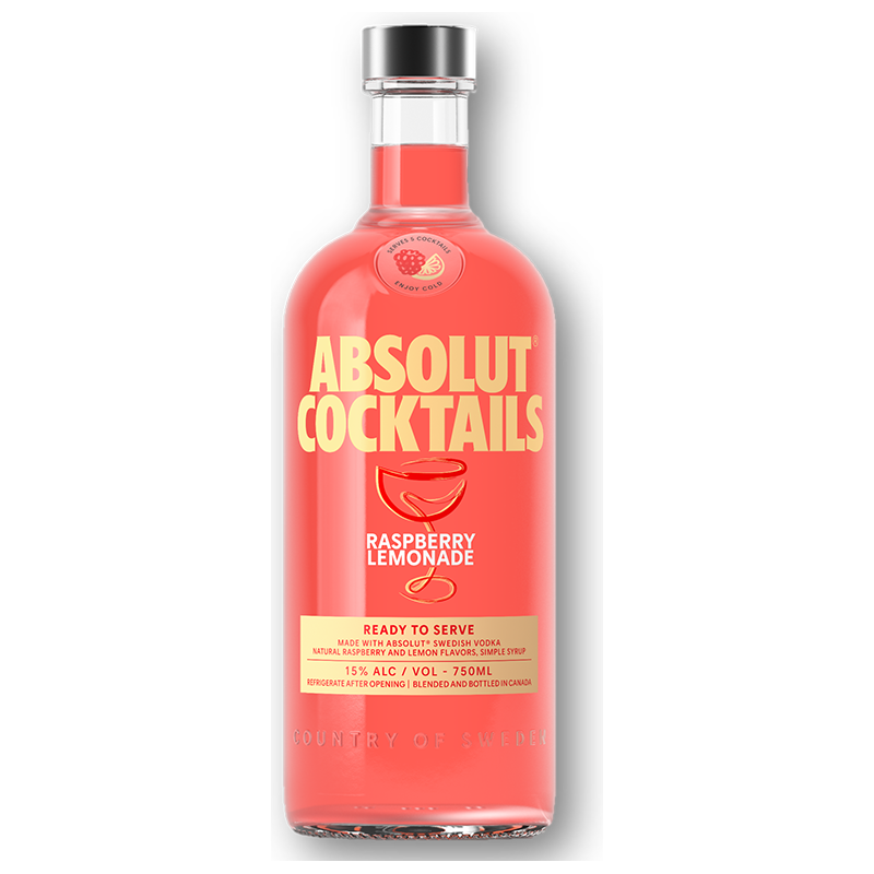 Absolut Raspberry Lemonade Cocktail 750ml