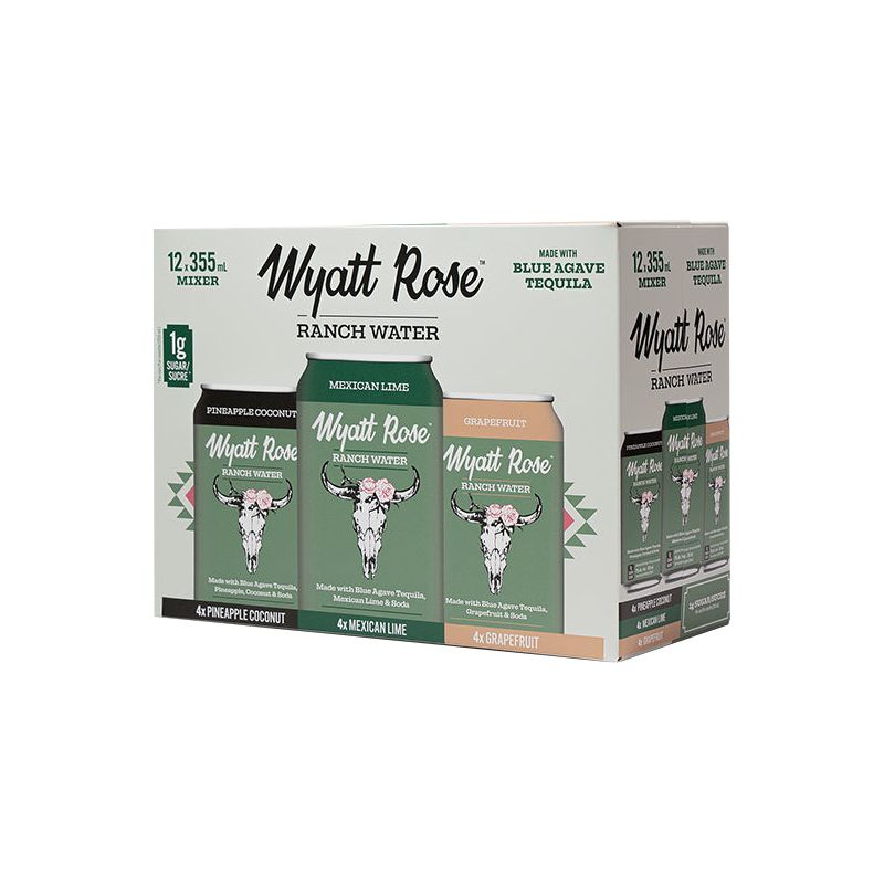 Wyatt Rose Ranch Water Mixed Pack 12 cans