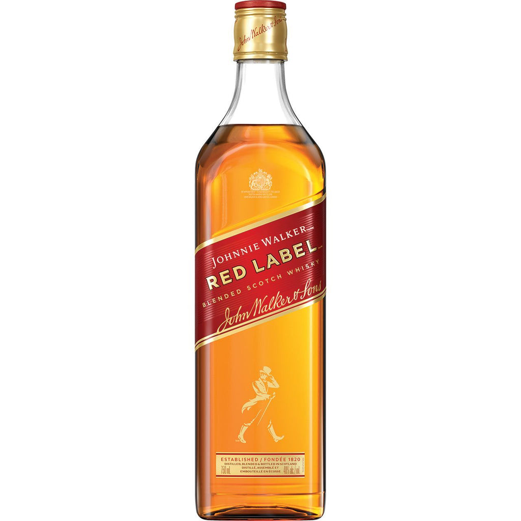 KIT Johnnie Walker: 1 whisky Johnnie Walker Black label 750 ml + 1 Whisky  Johnnie Walker Red Label 1 L