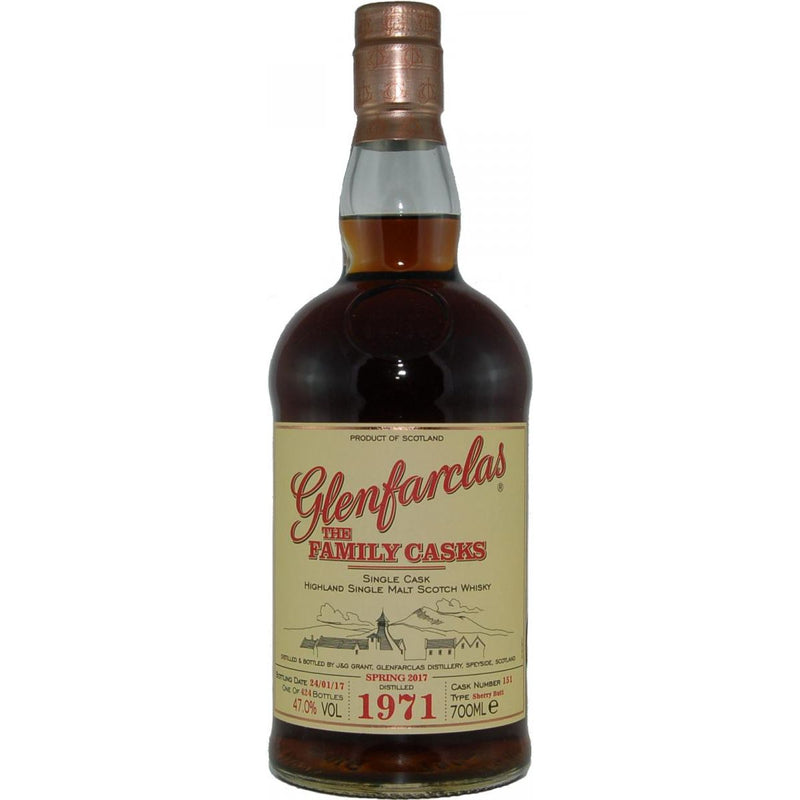 Glenfarclas 1971 45 Year Old SP17 Cask 151 Sherry Butt 47% ABV 700ml