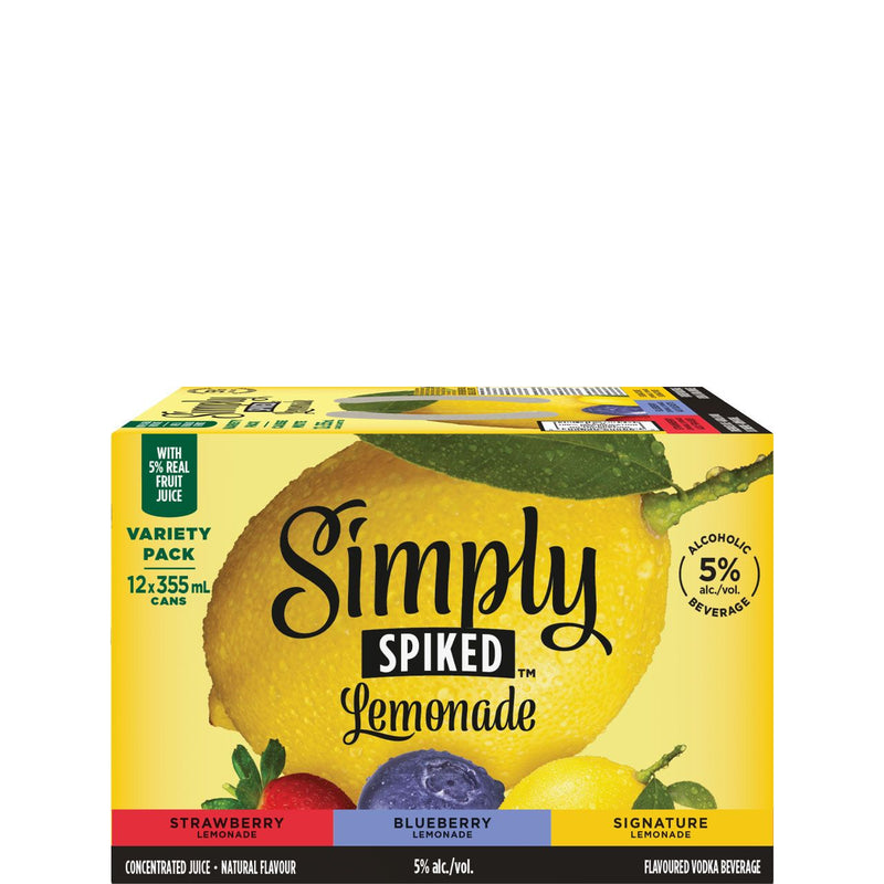 Simply Spiked Lemonade Variety Pack 12 Cans