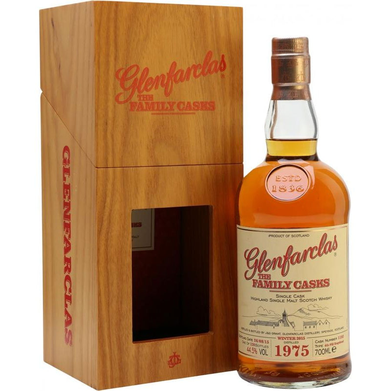 Glenfarclas 1975 40 Year Old W15 Cask 1185 4th Fill Hogshead 44.5% ABV 700ml