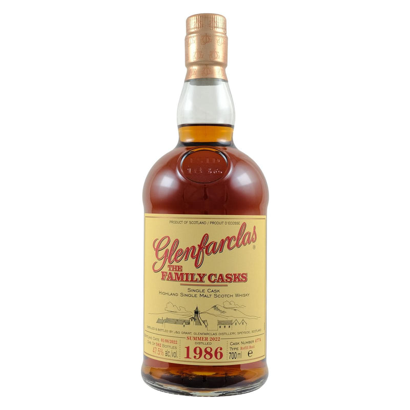 Glenfarclas 1986 35 Year Old S22 Cask 4774 Refill Butt 47.5% ABV 700ml