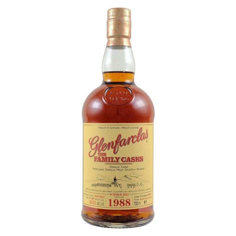 Glenfarclas 1988 33 Year Old S22 Cask 6862 Refill Sherry Butt 49.5% ABV 700ml