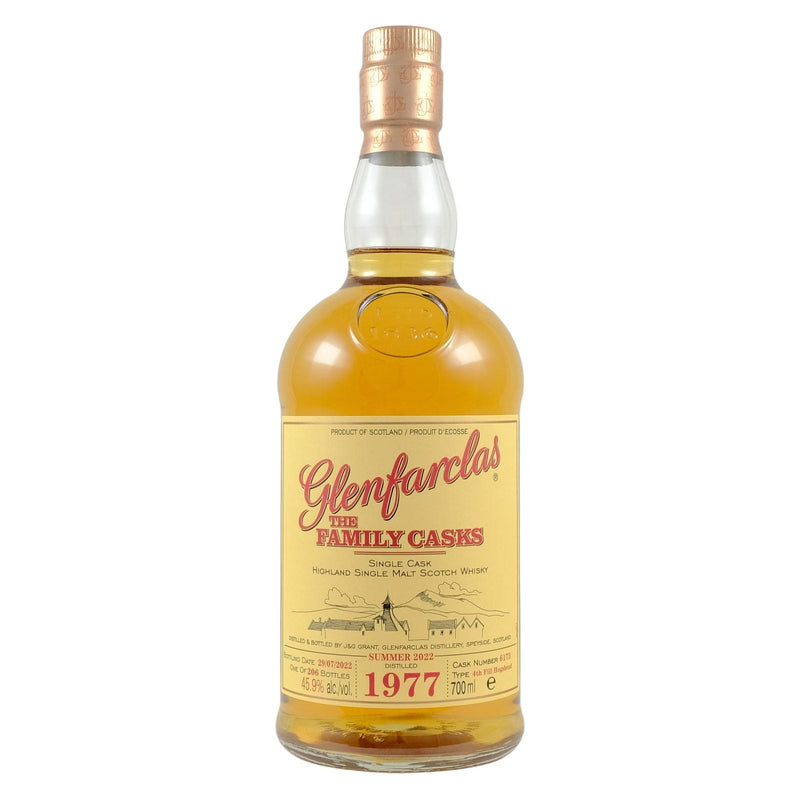 Glenfarclas 1977 44 Year Old S22 Cask 6173 4th Fill Hogshead 45.9% ABV 700ml