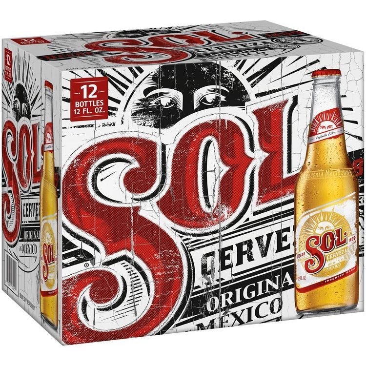 Sol Cerveza 12 Bottles