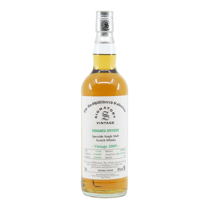 Signatory Unnamed Speyside 14 Year Old 2009 46% 700ml