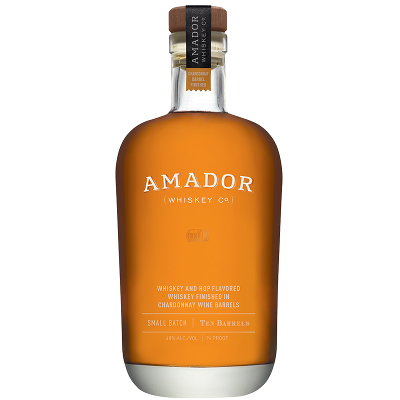 Amador Whiskey Co. Ten Barrels Hop Flavoured finished in Chardonnay Wine Barrels Bourbon Whiskey 48% 750ml