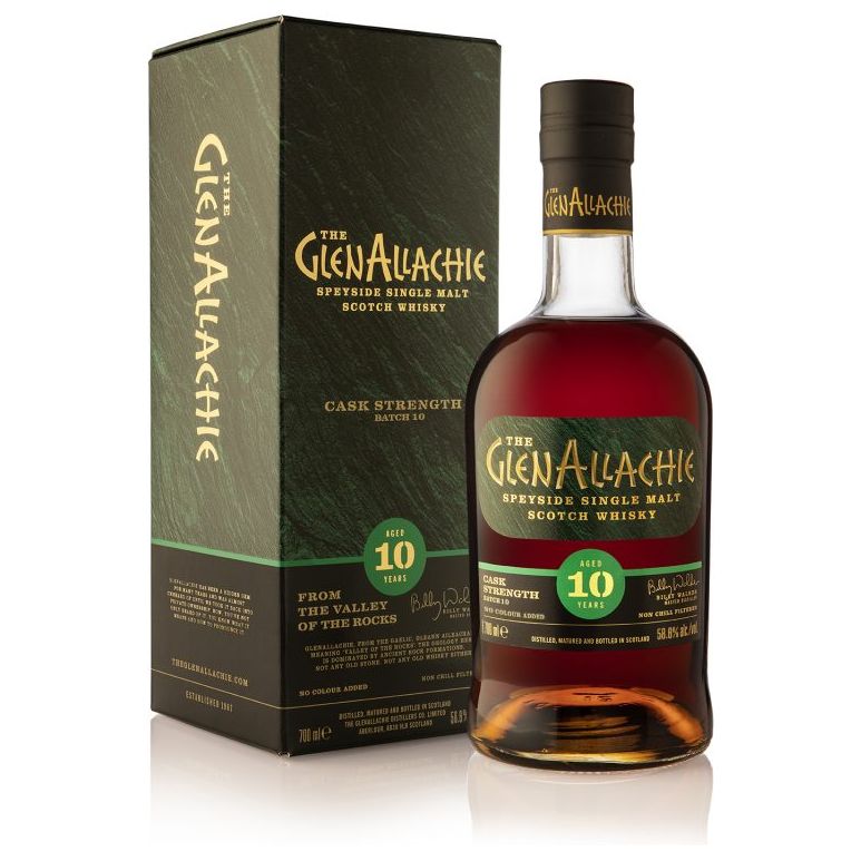 The GlenAllachie 10 Year Old Cask Strength Batch 10 58.6% ABV 700ml