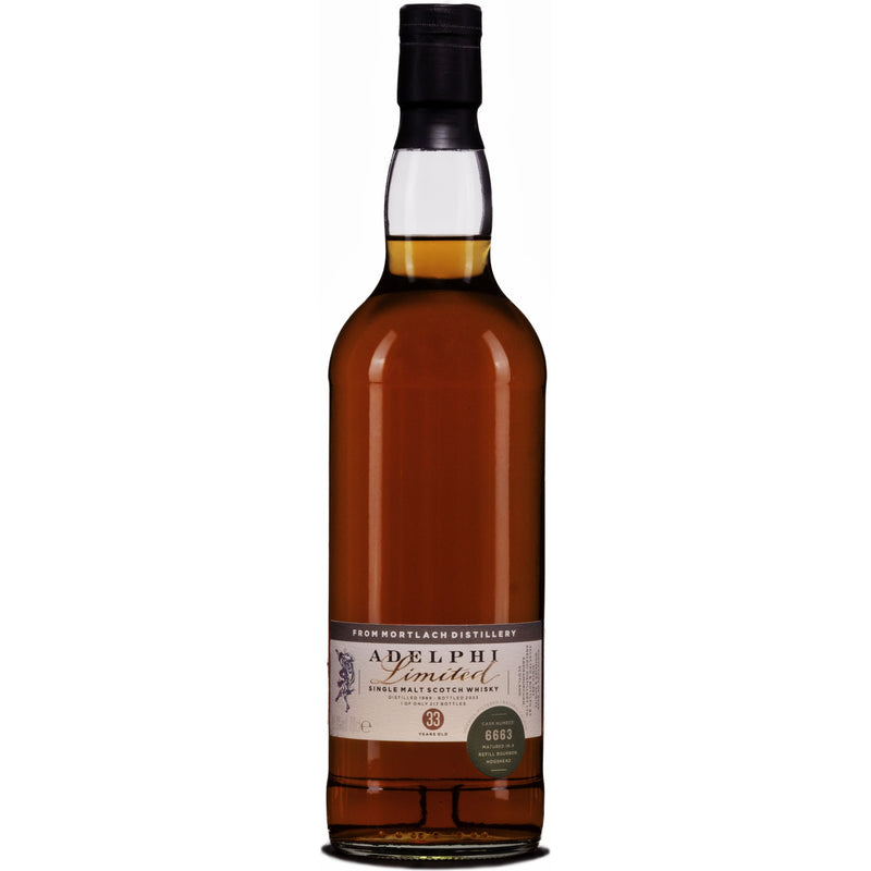 Adelphi Mortlach 1989 33 Year Old Cask 6663 48% ABV 700ml