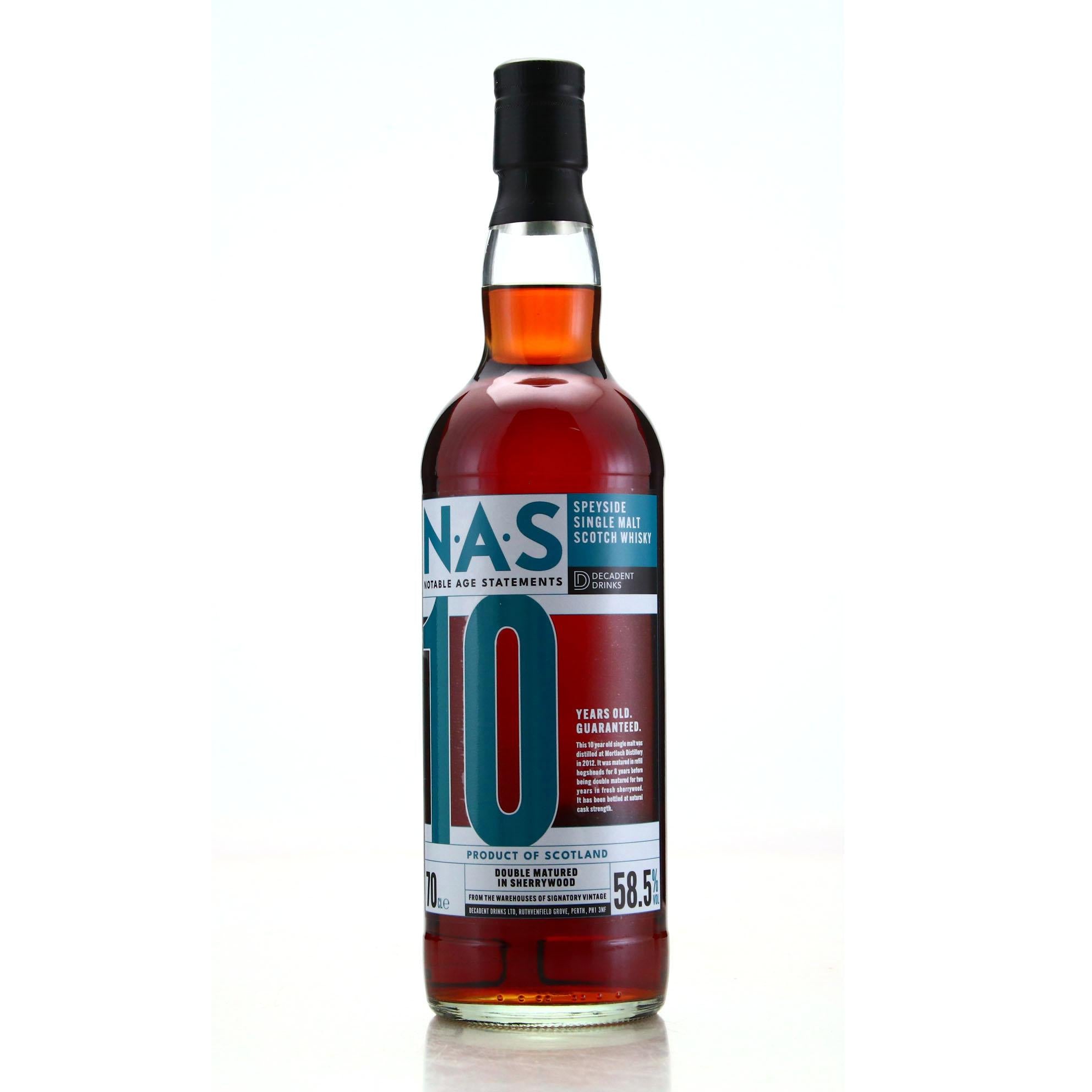 Decadent Drinks NAS Edition No.4 Mortlach 10 Year Old 700ml – BSW Liquor