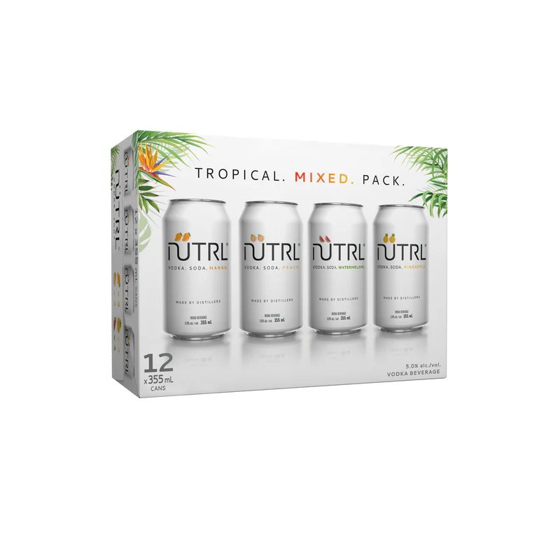 Nutrl Tropical Mixed Pack 12 Cans