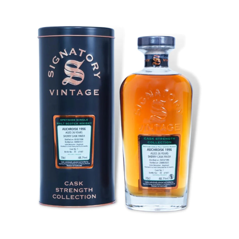 Signatory Auchroisk Refill Sherry Cask 1996 26 Year Old 48.7% 700ml