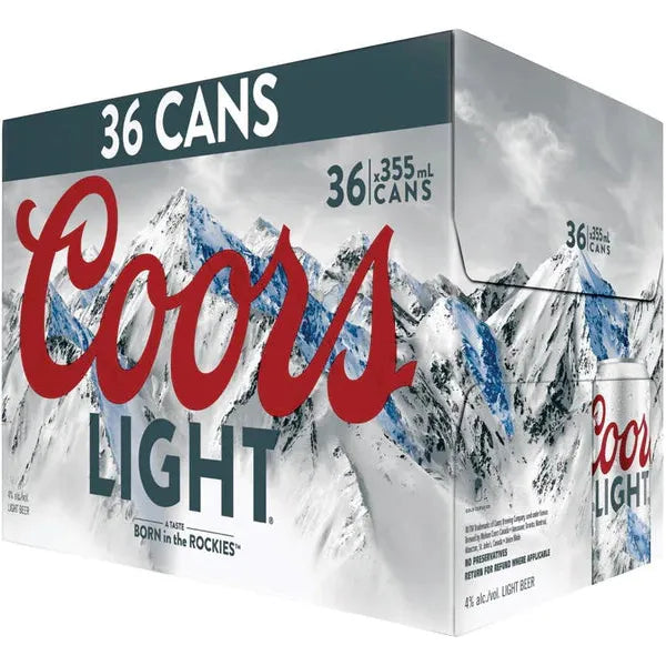 Coors Light 36 Cans