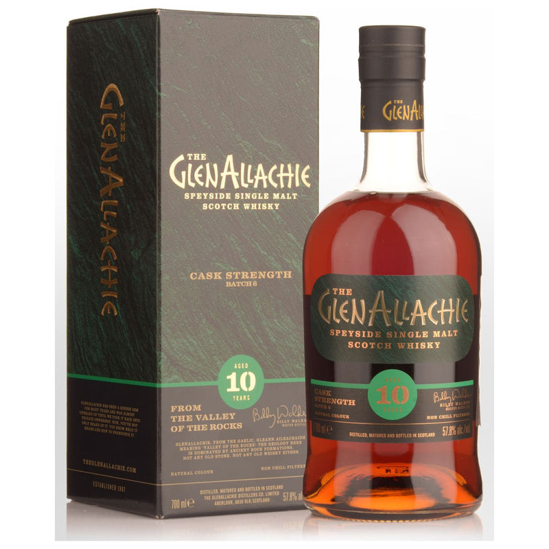 The GlenAllachie 10 Year Old Cask Strength Batch 6 57.8% ABV 700ml