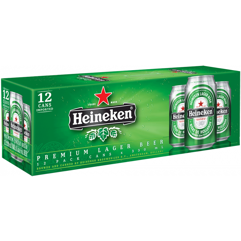 Heineken Lager 12 Cans