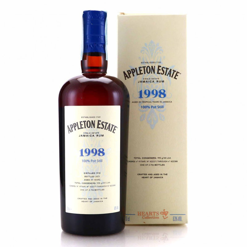 Appleton Estate Hearts Collection 1998 25 Year Old 63% ABV 700ml