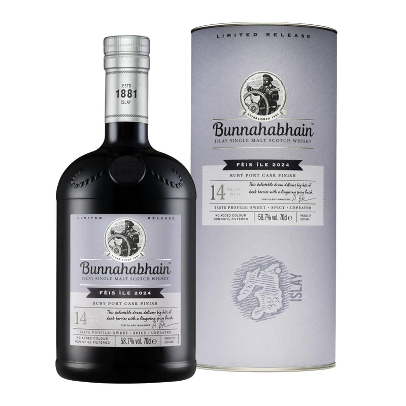 Bunnahabhain Feis Ile 2024 Ruby Cask Finish 58.7% ABV 700ml