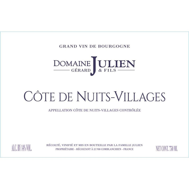 Domaine Julien Cote De Nuits Villages 2020 750ml