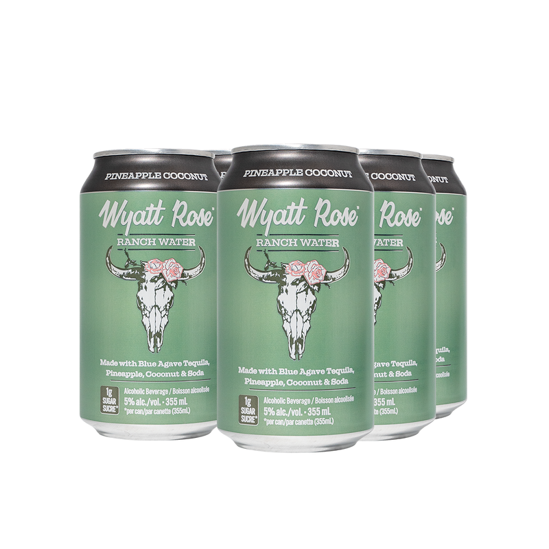 Wyatt Rose Ranch Water Pineapple Coconut 6 Cans