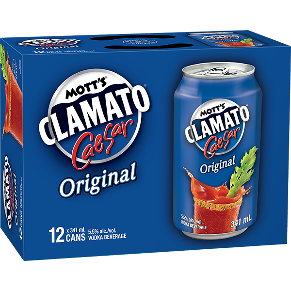 Mott's Clamato Original Caesar 12x341ml Cans