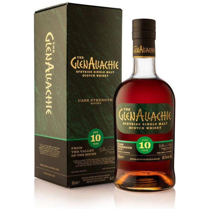 The GlenAllachie 10 Year Old Cask Strength Batch 4 56.1% ABV 700ml