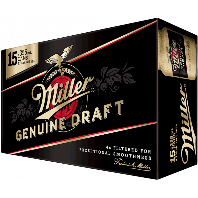 Miller Genuine Draught 15 Cans – BSW Liquor